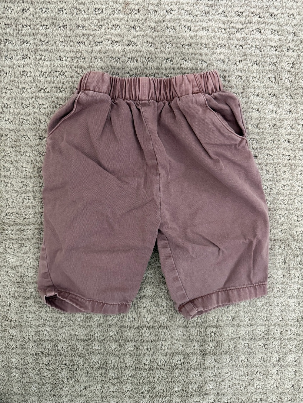 Hanna Andersson Baby Twill Barrel Pants in Nettle Brown